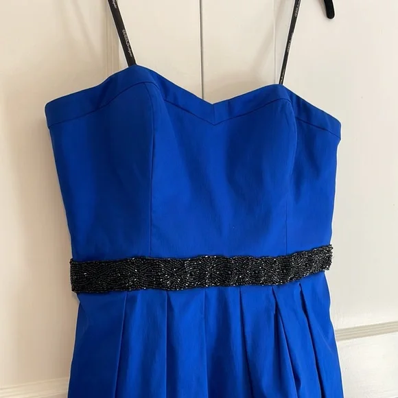 Guess Royal Blue Lace Hem Strapless Mini - BUNDLE ONLY - Picture 2 of 5